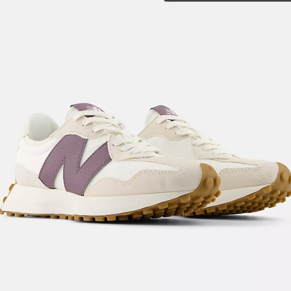 New Balance 327 Casual Women Sneaker Shoes White Sea Salt Wine size 7.5 WS327FTC - Picture 5 of 8